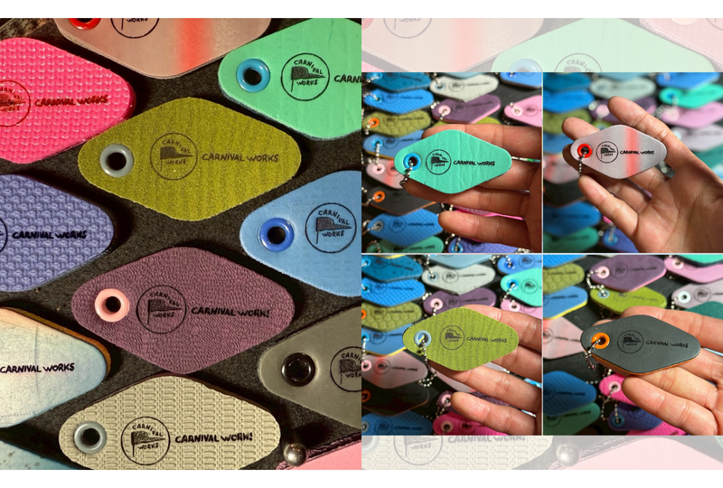 一般社団法人CARNIVAL WORKS様のオリジナルキーホルダーを制作しました
